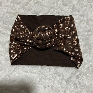 Cheetah print knot bow